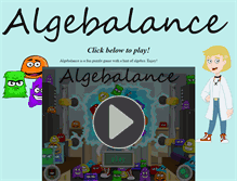 Tablet Screenshot of algebalance.com